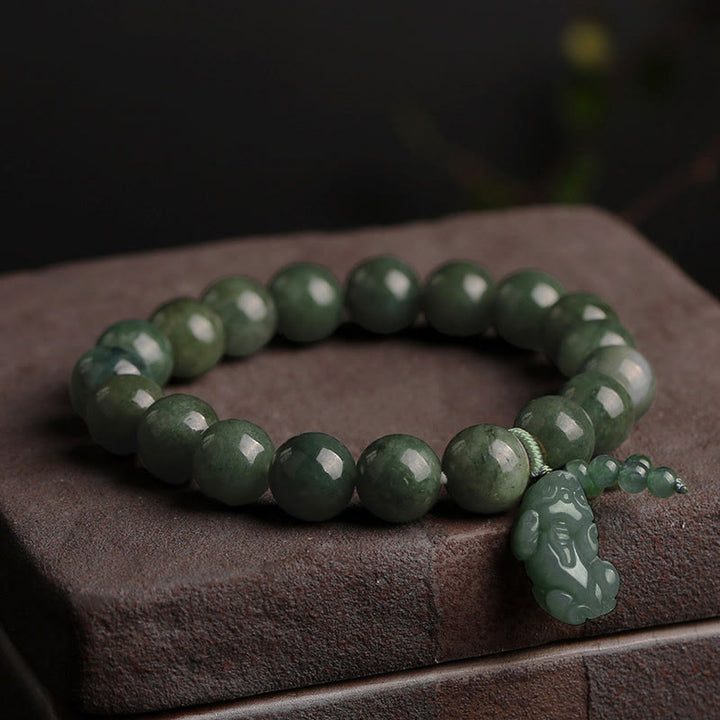 Tibetaanse jade PiXiu Armband - Jade - image 0