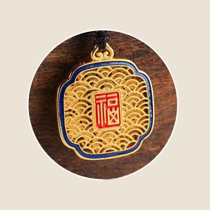 Buddha Stones Fu Karakter Zegen Ruyi Charm Sleutelhanger - image 10