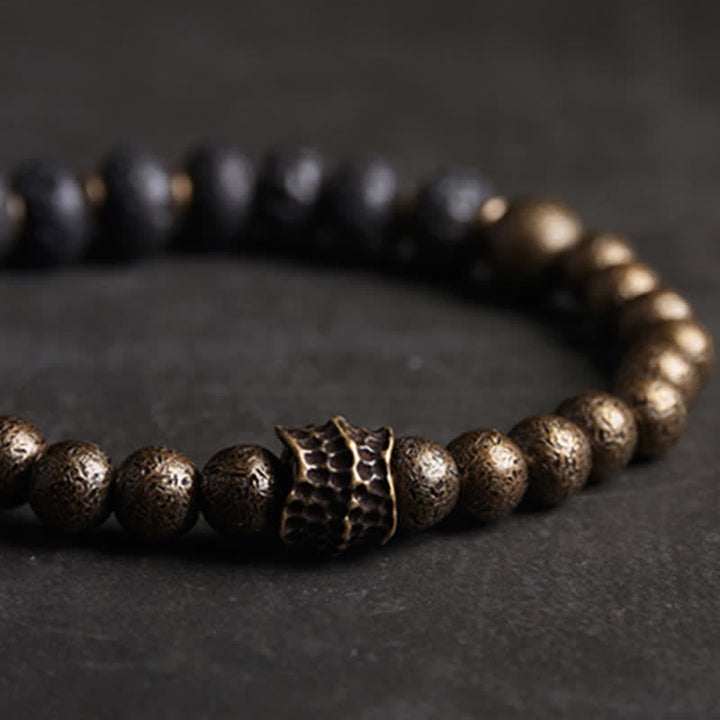 Buddha Stones Lavasteen Bangle Manchetarmband - image 8