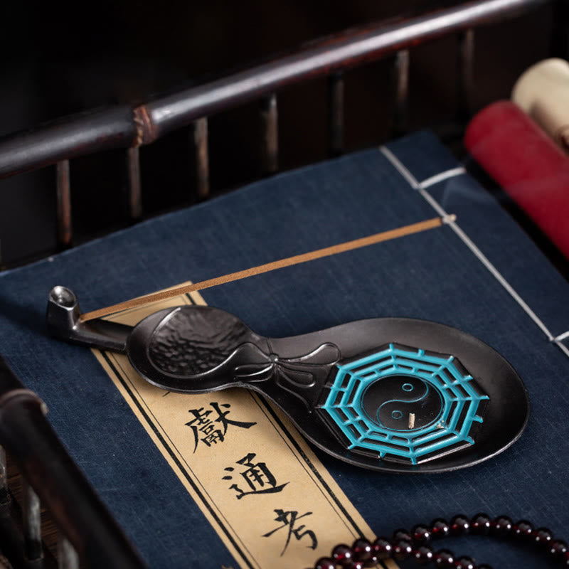 Kalebas Yin Yang Bagua Koper Zegen Wierook Decoratie - image 1