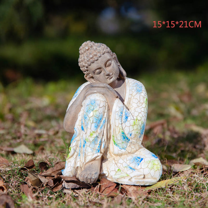 Buddha Stones Mediterende Zen Boeddha Sereniteit Beeldje van Hars voor Woondecoratie - image 18