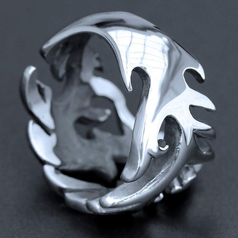Buddha Stones Verstelbare Ring met drakenpatroon voor extra bescherming. - image 18