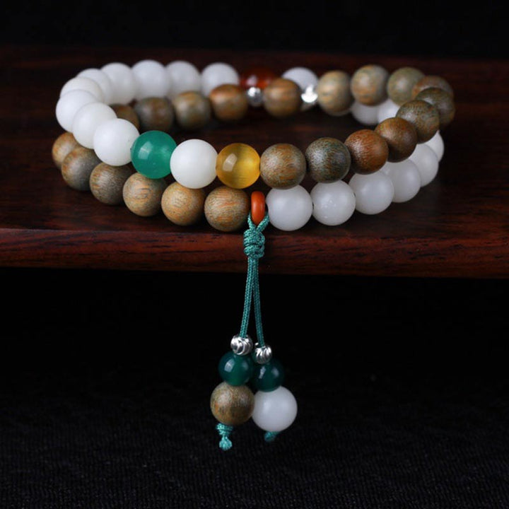 Groene sandelhout Bodhizaad Wake Up Luck Armband - image 1