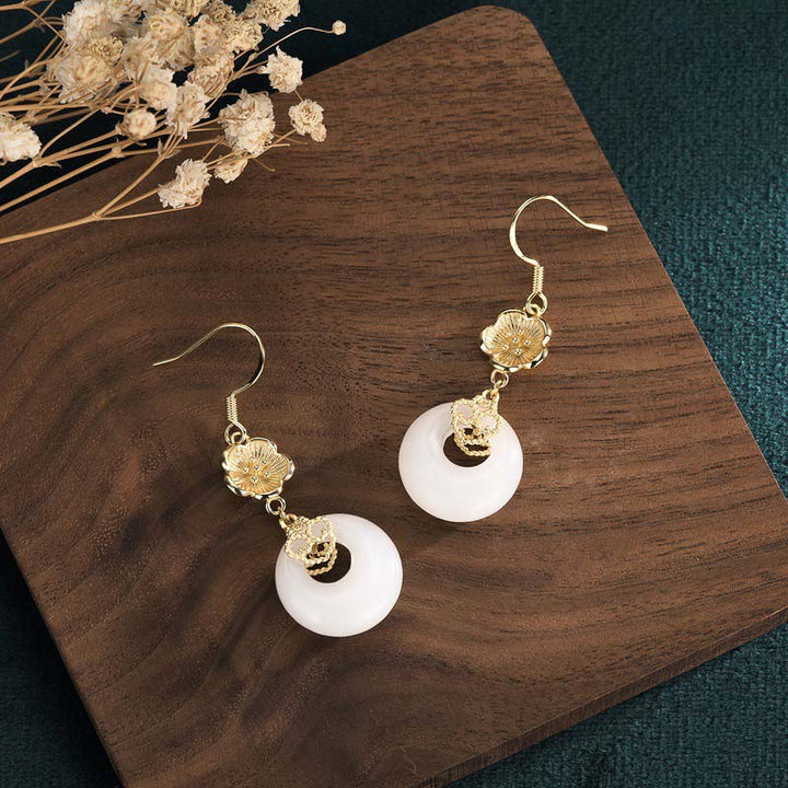 Feng Shui witte jade zegen Oorbellen - image 21