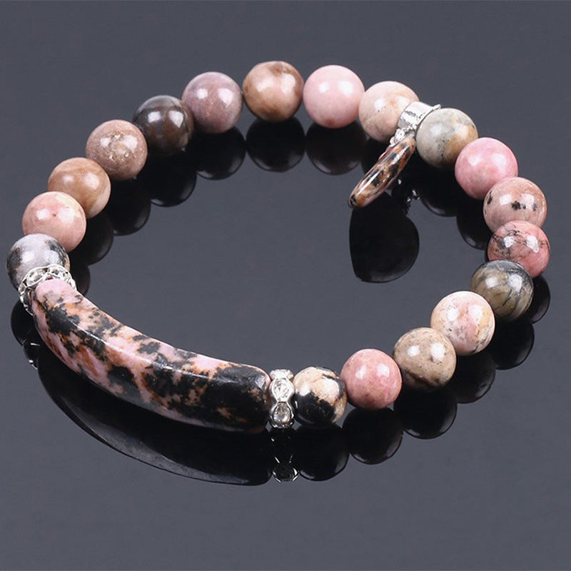 Buddha Stones Rhodoniet Liefdeshart Helende Kralen Armband - image 2