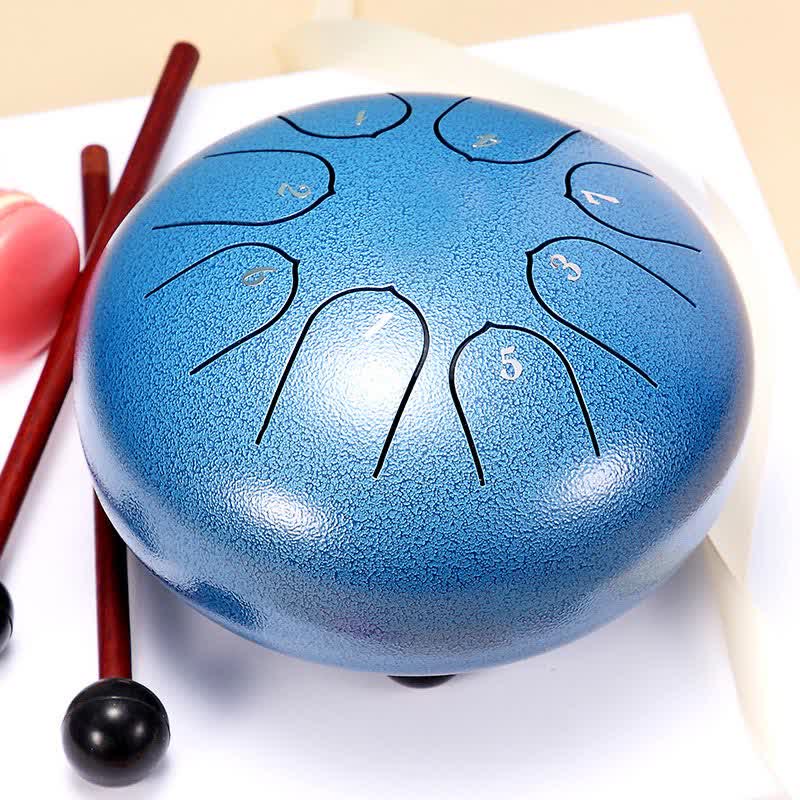 Buddha Stones Stalen tongtrommel, klankgenezing, meditatie, yoga, drumstel - DodgerBlue - image 19