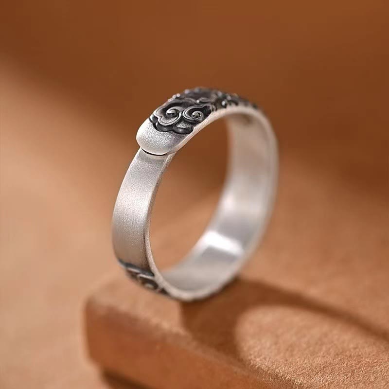 Buddha Stones Vintage Ring met wolkenpatroon - image 3