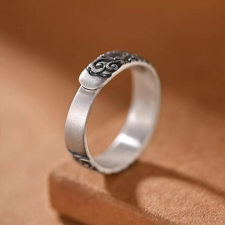 Buddha Stones Vintage Ring met wolkenpatroon - image 3