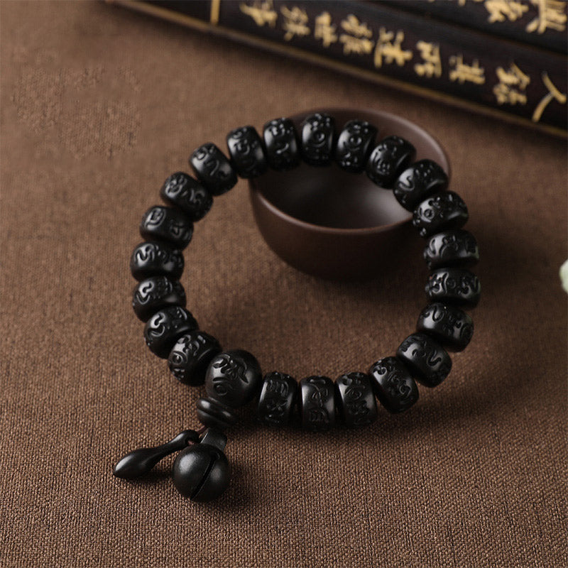Buddha Stones Tibetaanse Armband ter bescherming tegen blikseminslag van hout - image 4
