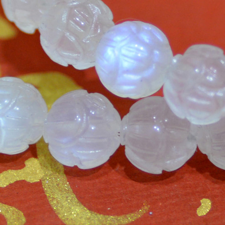 Buddha Stones Natuurlijke maansteen lotus Armband - image 12