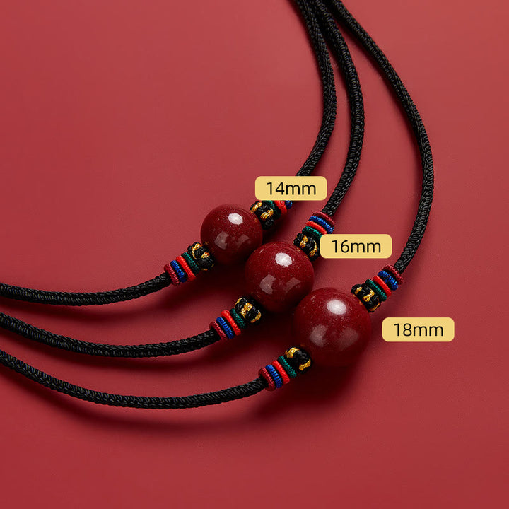 Buddha Stones Cinnaberkraal Ketting - 18mm - image 2
