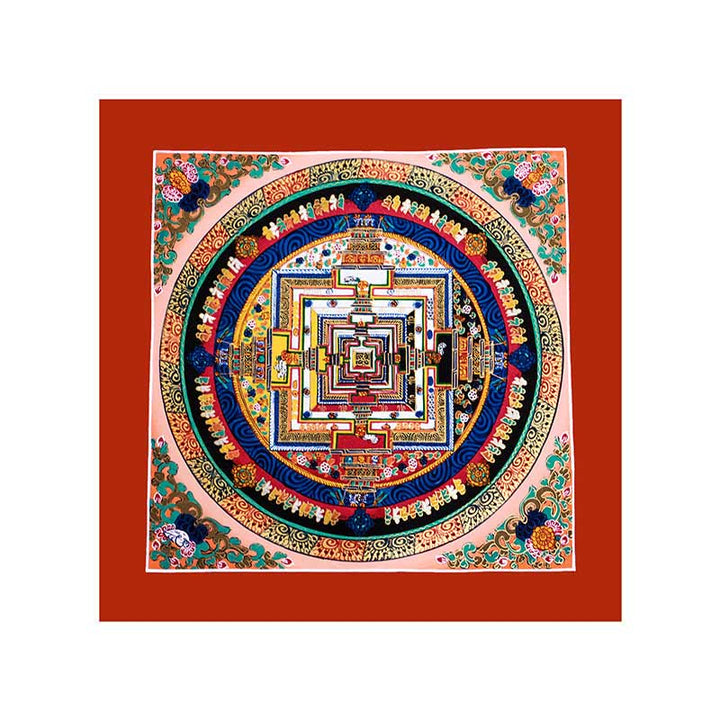 Buddha Stones Tibetaanse handgemaakte Thangka Mandala schilderij blind box met willekeurig kleurenpatroon - image 5