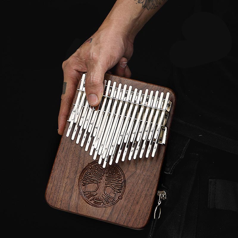 Buddha Stones Kalimba met 34 toetsen, duimpiano, levensboomdesign, draagbare vingermarimba. - image 7
