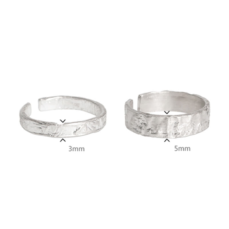 Buddha Stones Ring voor stellen, eenvoudig ontwerp, 925 sterling zilver, met zegenmotief. - image 14