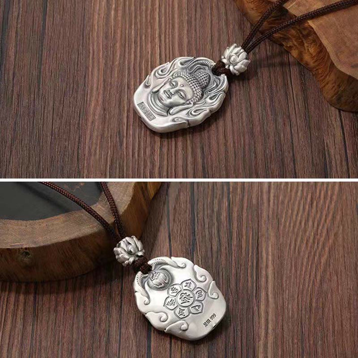 Buddha Stones Chinese dierenriem geboorte Boeddha Om Mani Padme Hum Lotus Mededogen Ketting - image 3