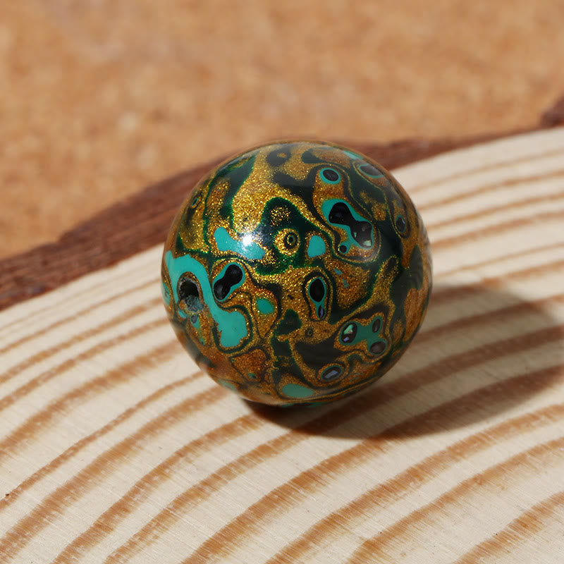 Buddha Stones Natuurlijke, veelkleurige lakparels, rustgevende Armband - image 8