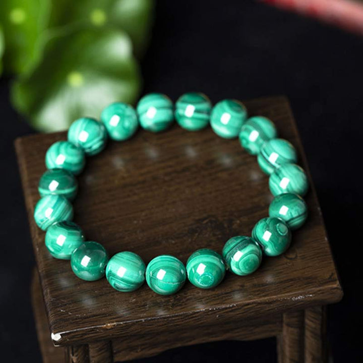 Buddha Stones Natuurlijke malachiet Armband voor rust en ontspanning - image 5