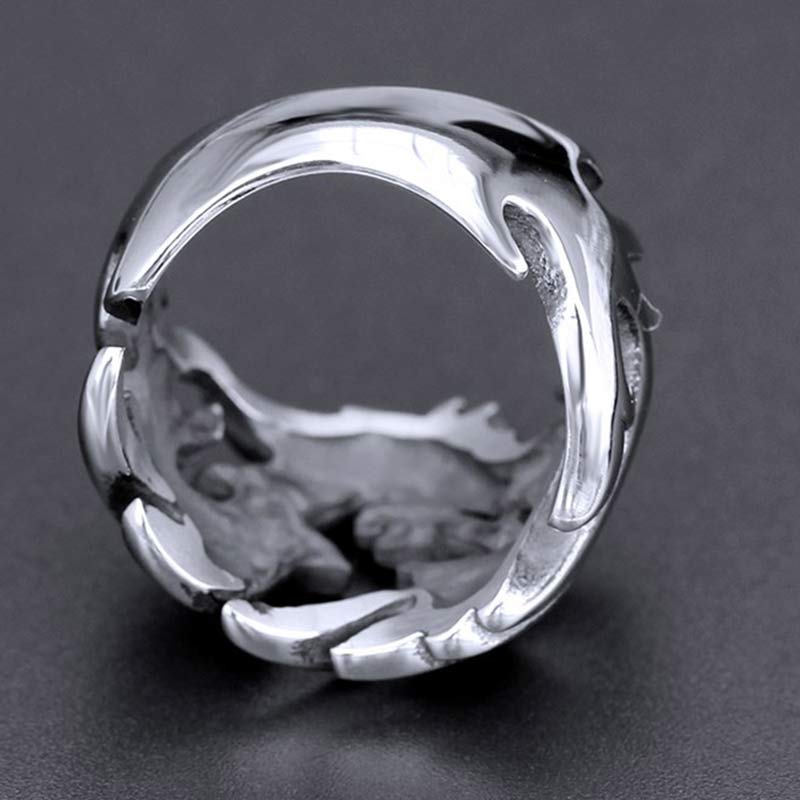 Buddha Stones Verstelbare Ring met drakenpatroon voor extra bescherming. - image 19
