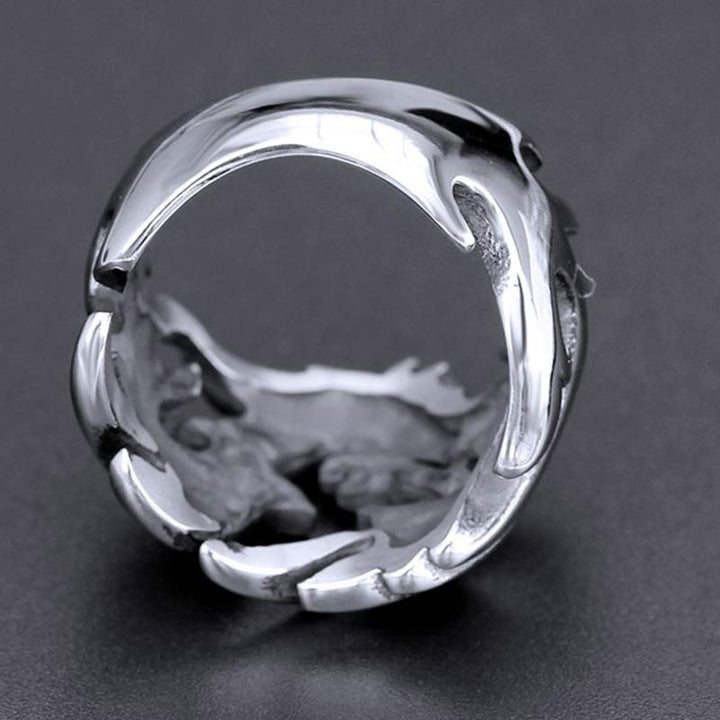 Buddha Stones Verstelbare Ring met drakenpatroon voor extra bescherming. - image 19