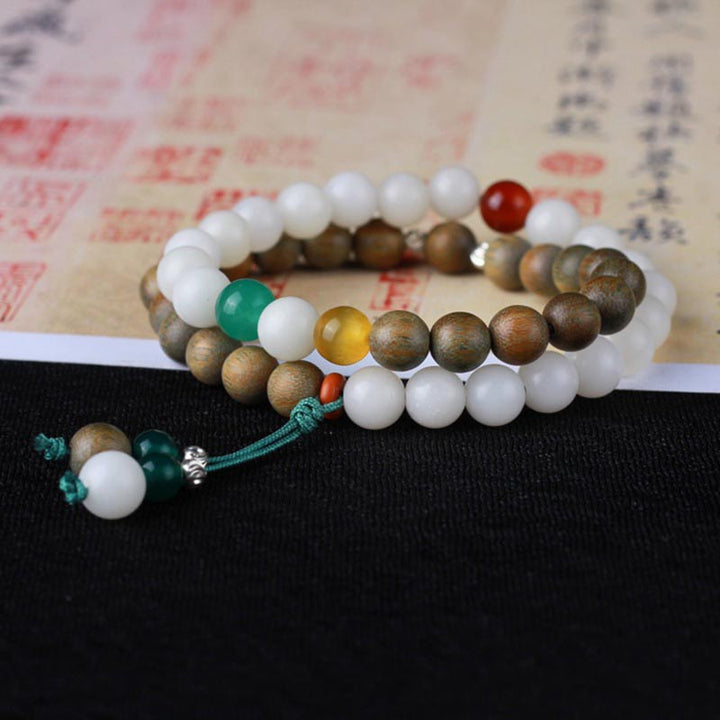 Groene sandelhout Bodhizaad Wake Up Luck Armband - image 2
