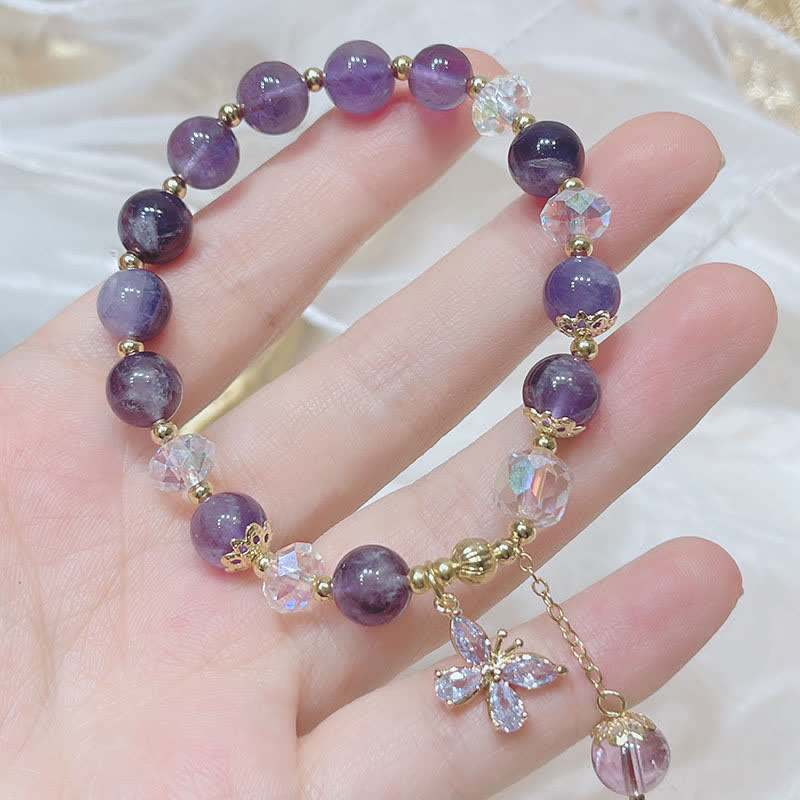 Buddha Stones Spirituele Armband van natuurlijk amethistkristal - image 2