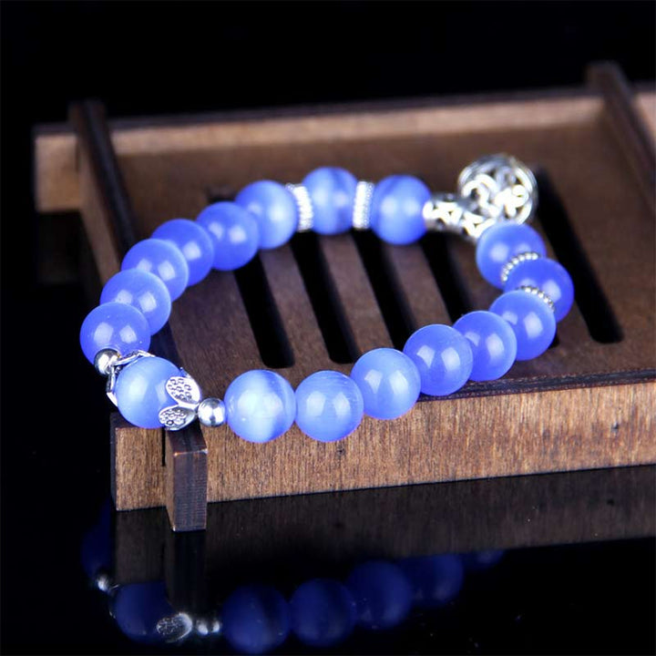 Buddha Stones Tibetaanse Armband met kattenoogmotief - image 6
