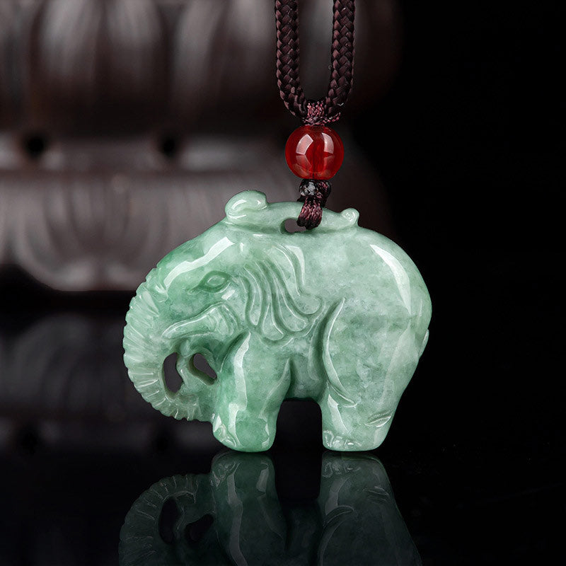 Olifant Jade Ketting met hanger - Jade - image 0