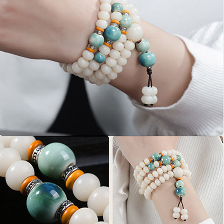 Buddha Stones Bodhi-kraaltje lotus zegen Armband - image 9