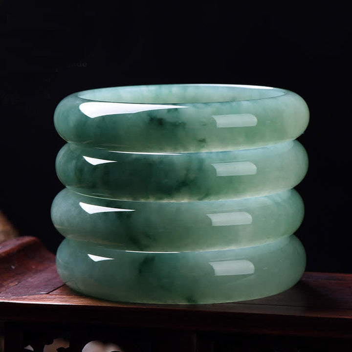 Buddha Stones Jade Bangle voor overvloed, geluk en genezing . - image 3