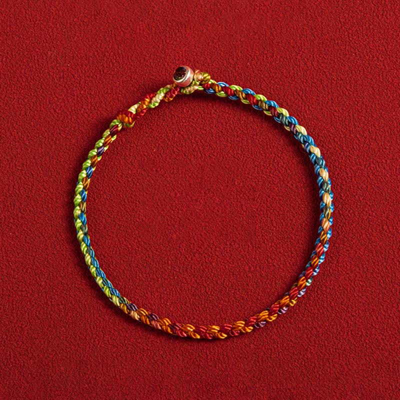 Buddha Stones "Moge je gezegend zijn met vrede en veiligheid in alle vier de seizoenen" Armband met meerdere kleuren - image 1