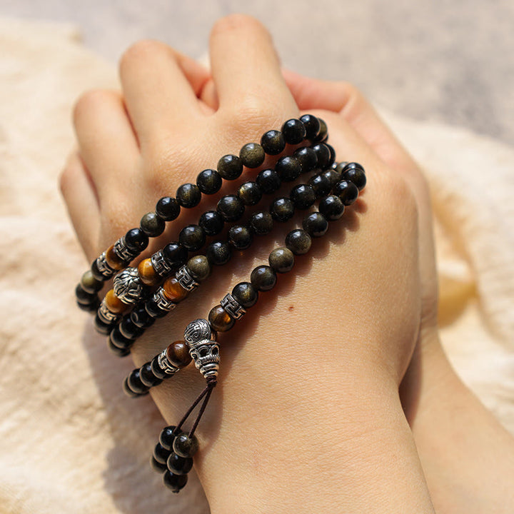 Gouden Obsidiaan Energie Armband Ketting - image 6