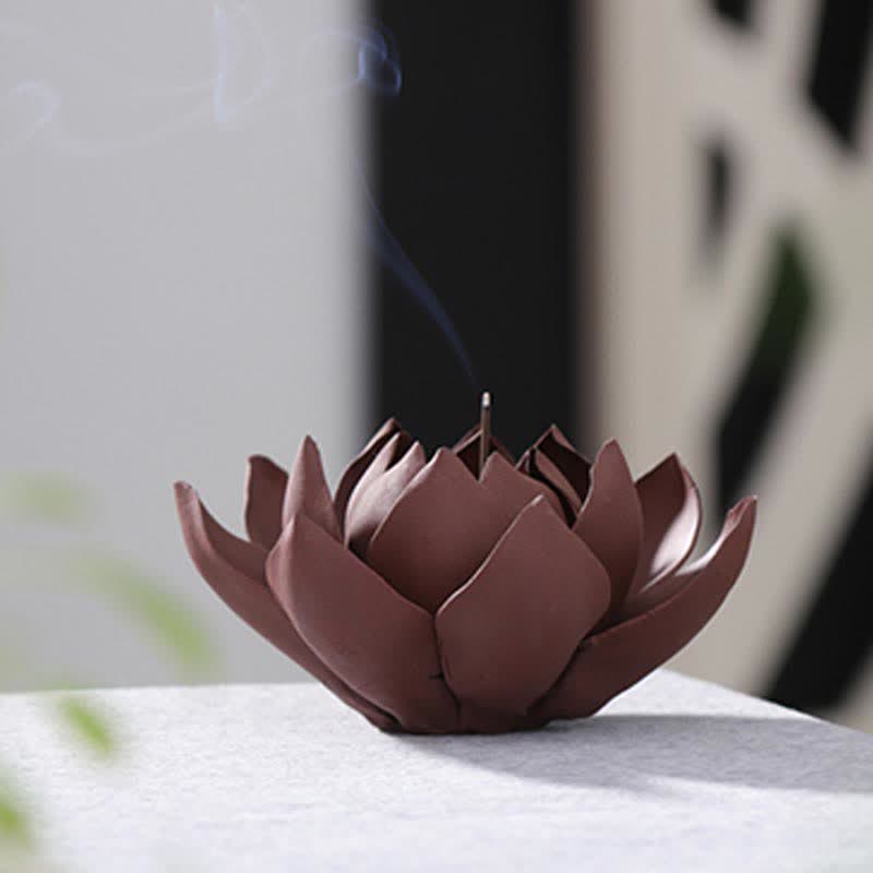 Buddha Stones Tibetaanse lotus Wierook decoratie voor positieve vrede - image 5