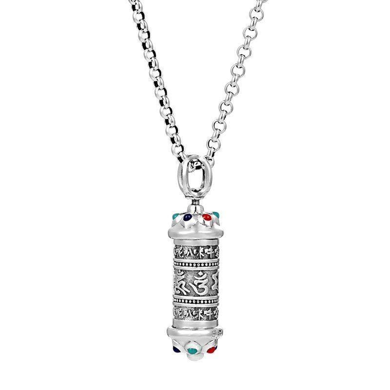 Buddha Stones Tibetaanse Om Mani Padme Hum Focus Ketting hanger - image 4