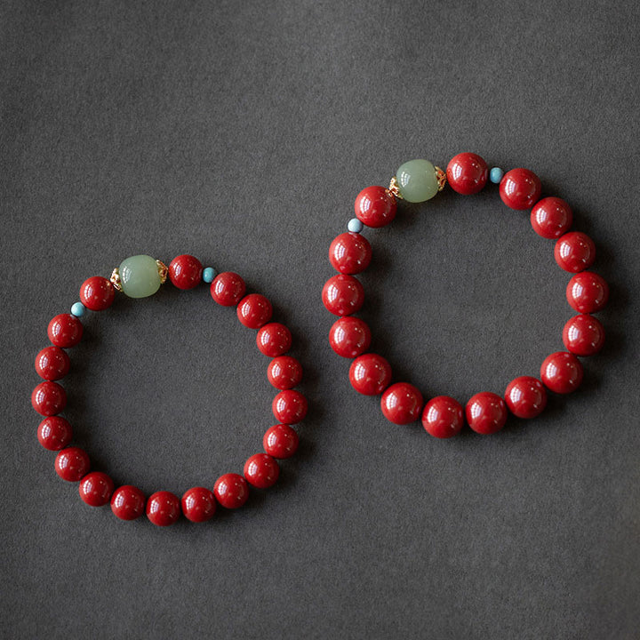 Buddha Stones Armband van cinnabergroene aventurijn - image 8