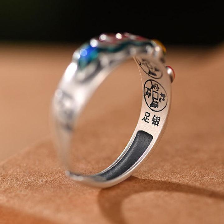 Buddha Stones Feng Shui Vijf Keizermunten Ring - image 11