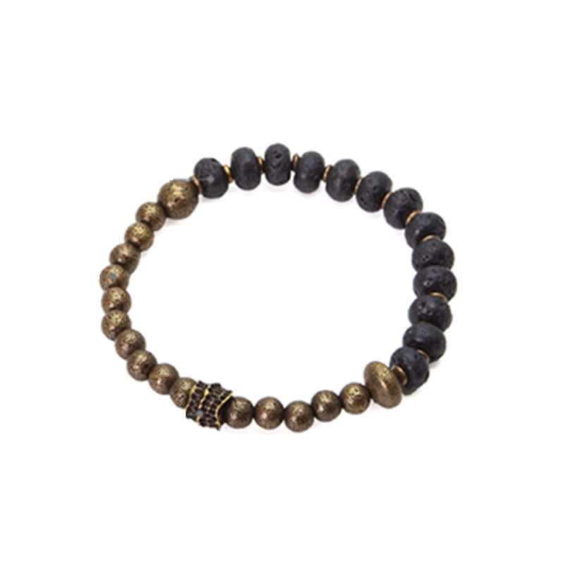 Buddha Stones Lavasteen Bangle Manchetarmband - image 9