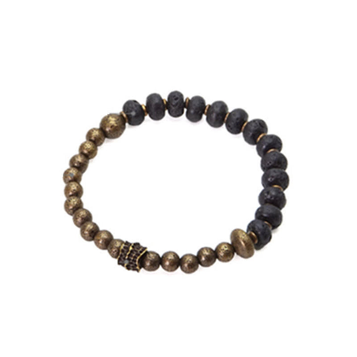 Buddha Stones Lavasteen Bangle Manchetarmband - image 9