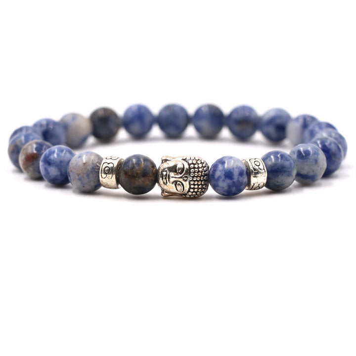 Buddha Stones Paarse agaat Armband - Lazuriet - image 8