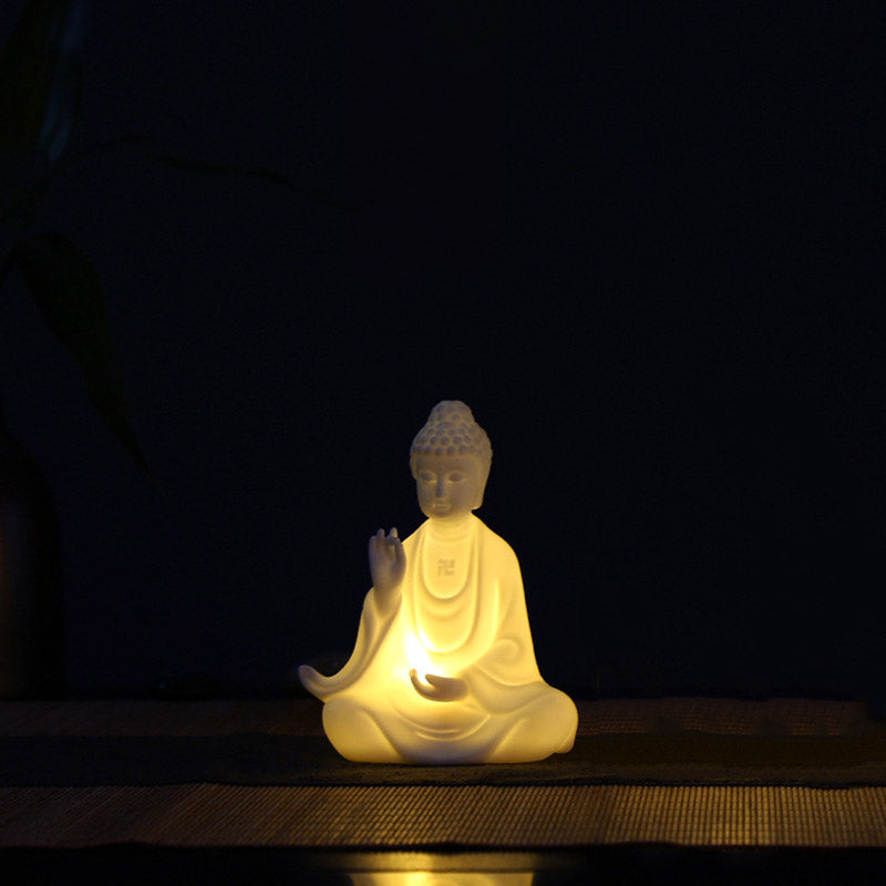 Boeddha Avalokitesvara Ksitigarbha Bodhisattva zegen keramische LED-decoratie - Boeddha - image 1