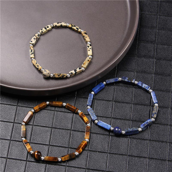 Buddha Stones Natuurlijke kristallen amethist tijgeroog spirituele balans Armband - image 2