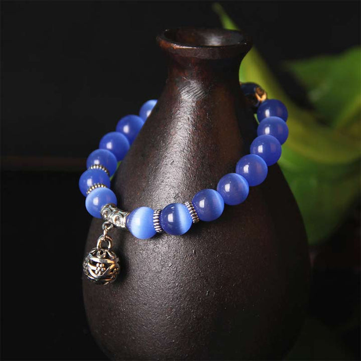 Buddha Stones Tibetaanse Armband met kattenoogmotief - image 5