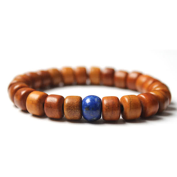 Buddha Stones Tibetaanse botkralen Om Mani Padme Hum sterkte Armband - 10* 8mm - Lazuriet (Evenwicht ♥ Sereniteit) - image 12