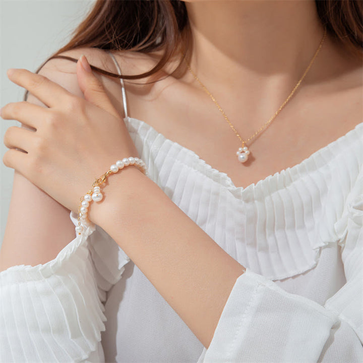 Buddha Stones Parel kattenpoot helende ketting Armband - image 4