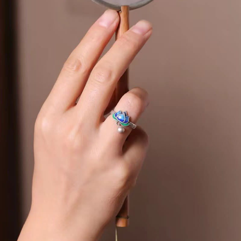 Buddha Stones Ring met lotusbloemmotief - image 12