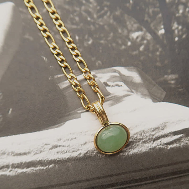 Ovale turquoise hanger van sterk titaniumstaal voor Ketting - image 10