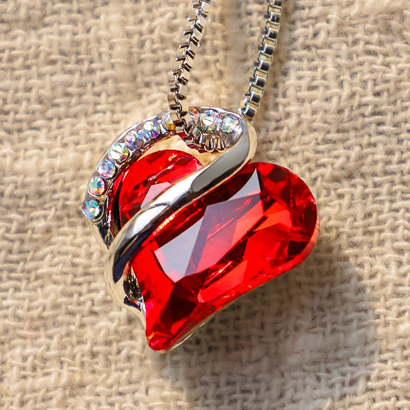 Buddha Stones Liefdeshart Geboortesteen Helende Energie Ketting - image 1