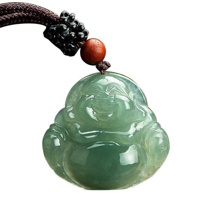 Buddha Stones Lachende Boeddha Jade Overvloed Ketting - image 7