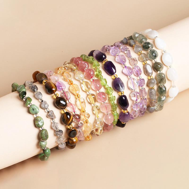 Buddha Stones Natuurlijke, onregelmatig gevormde stenen kristallen meditatie- en Armband - image 0