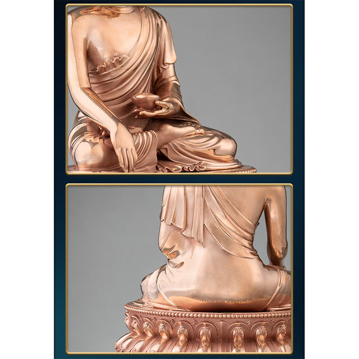 Buddha Stones Gautama Shakyamuni Boeddha beeldje, Sereniteit, koperen beeldje, woondecoratie - image 7