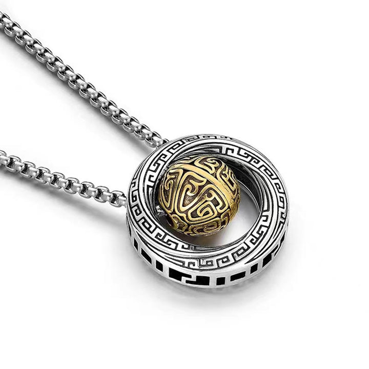 Buddha Stones Mobius gelukskraal koperen welvaart Ketting - image 2